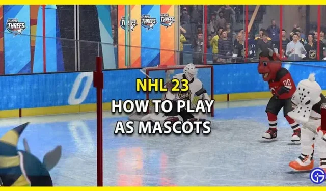 NHL 23: Como jogar como mascotes