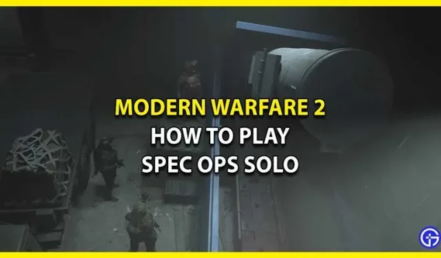 Call Of Duty Modern Warfare 2: Sådan spiller du Spec Ops Solo
