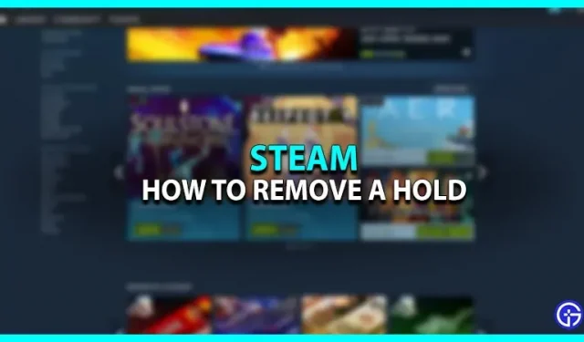 Instruções sobre como liberar um Steam Market Hold
