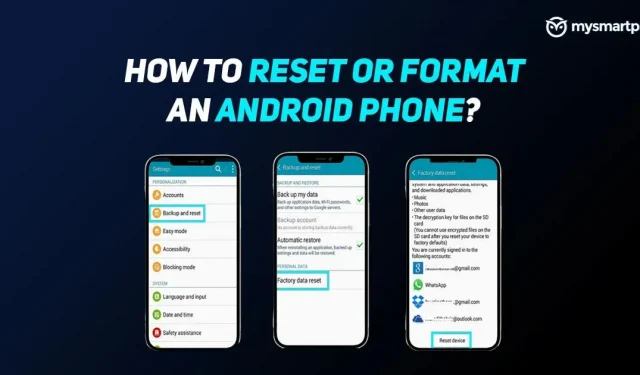 Kaip formatuoti arba atkurti gamyklinius „Android“ telefoną?