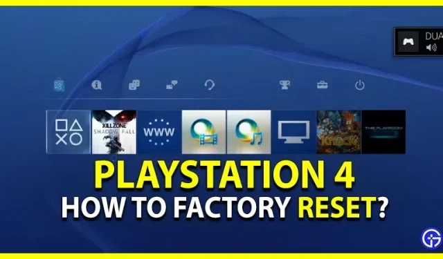 Cómo restablecer PS4 a la configuración de fábrica (2022)