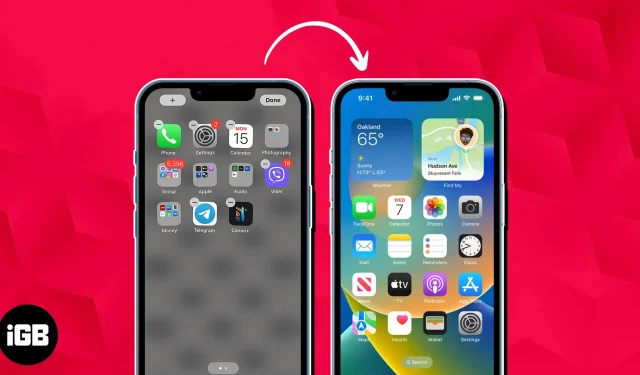 4 sencillos pasos Cómo restablecer el diseño de la pantalla de inicio de tu iPhone 