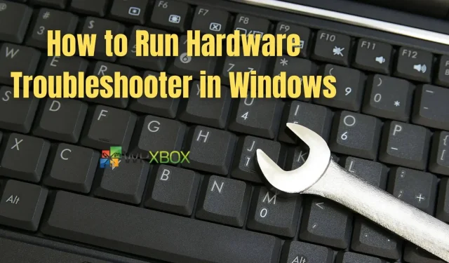De probleemoplosser voor hardware van Windows uitvoeren