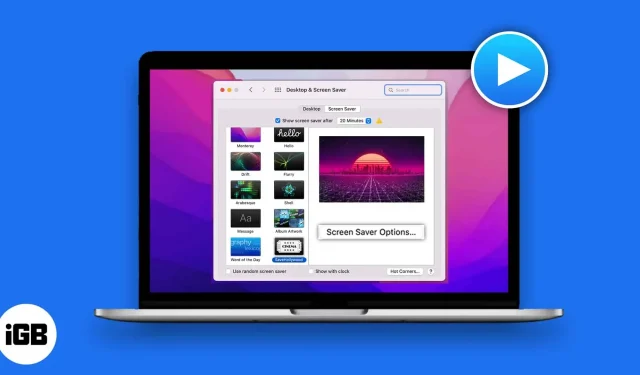 Sådan indstilles video som pauseskærm på Mac
