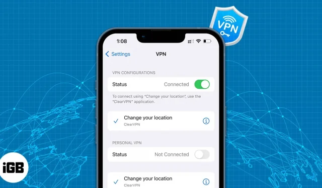 VPN:n määrittäminen iPhonessa ja iPadissa