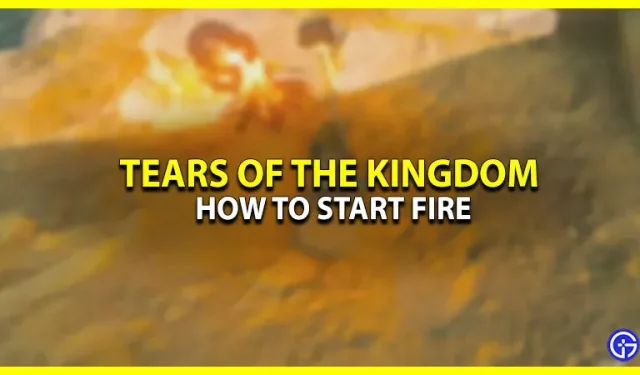 How to Light a Fire in the Kingdom of Tears (Campfire)