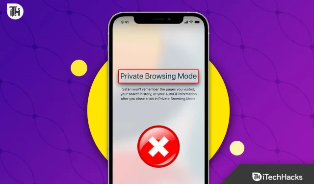 How to enable/disable incognito mode in iPhone browsers