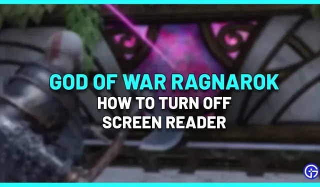 Hur man inaktiverar röst i God of War Ragnarok (skärmläsare)