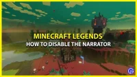 Minecraft Legends: how to turn off the narrator