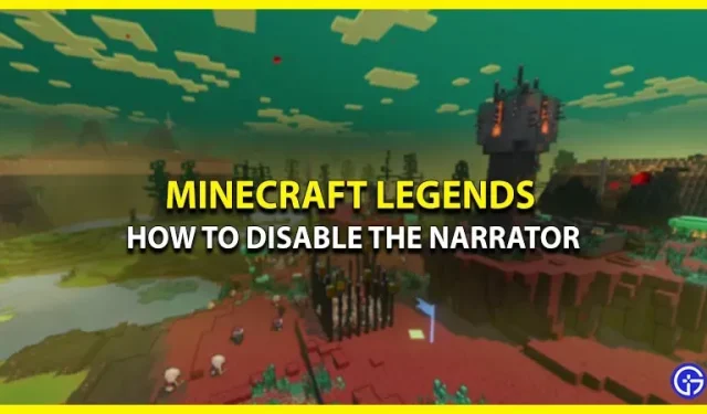 Minecraft Legends: how to turn off the narrator