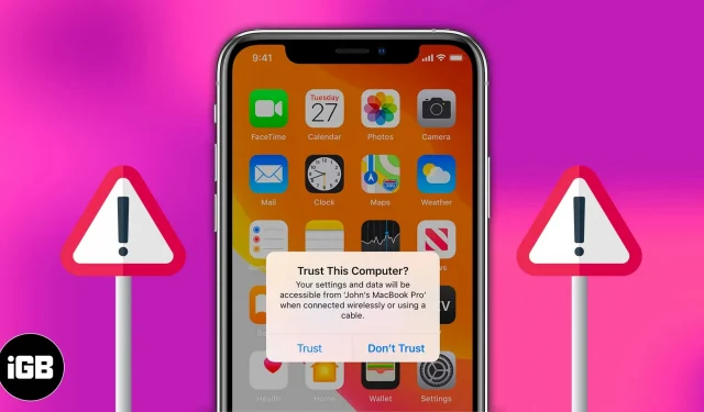 Como desativar o alerta “Confiar neste computador” no iPhone e iPad