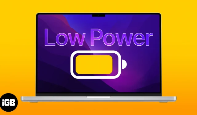 How to enable power saving mode on your Mac