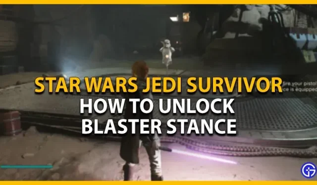 Kaip atrakinti Blaster Stance filme „Žvaigždžių karų Jedi Survivor“.