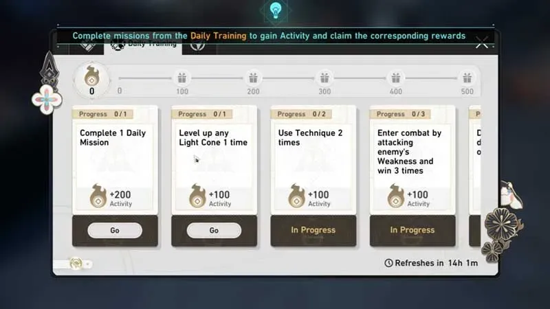 How to Unlock Dailies or Daily Training in Honkai Star Rail