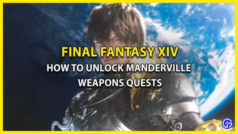 How to unlock Manderville weapons in FFXIV (upgrade quests)