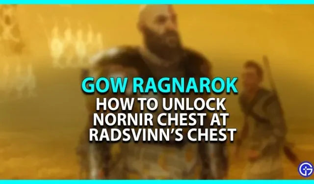 God Of War Ragnarok의 Radswinn’s Rig에서 Nornir Chest를 잠금 해제하는 방법