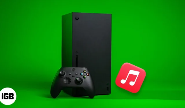 Sådan spiller du Apple Music på Xbox One, Xbox Series X/S