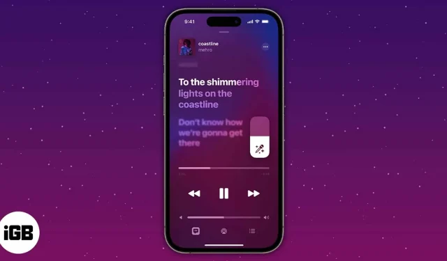 Hoe de Apple Music Sing Karaoke-functie te gebruiken in iOS 16.2  