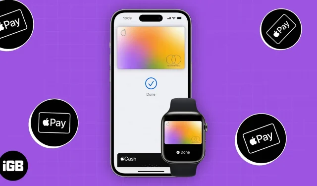 Använda Apple Pay med en Apple Watch