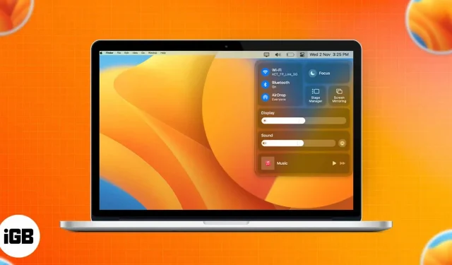 How to use and customize Control Center on Mac