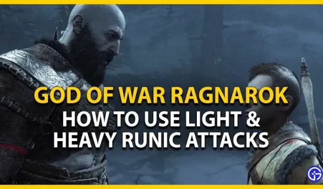 God Of War Ragnarok: kuidas kasutada ruunirünnakuid