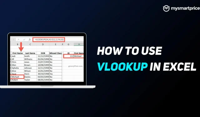 VLOOKUP-Formel: Was ist das, wie verwendet man VLOOKUP in Microsoft Excel anhand eines Beispiels?