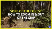 In- en uitzoomen op de kaart in Sons Of The Forest (GPS Tracker Guide)