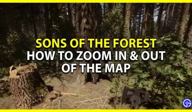 How to zoom in and out on the map in Sons Of The Forest (GPS Tracker Guide)