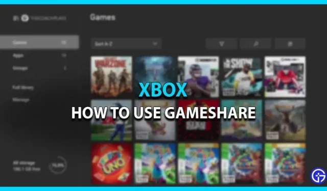 Kaip naudotis „Gameshare“ funkcija „Xbox“.
