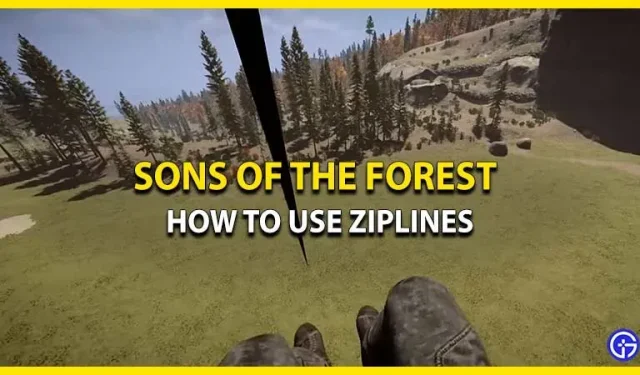 Sons of the Forest: come usare una teleferica con una pistola a fune