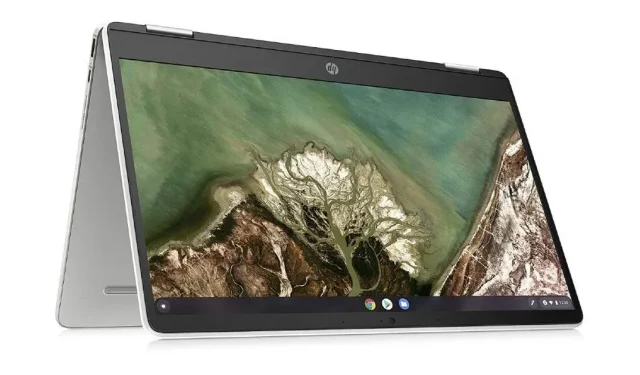HP Chromebook x360 14a toimii AMD-prosessorilla ja pyörii 360 astetta