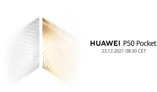 Huawei P50ポケット折りたたみスマートフォンが12月23日に正式発表