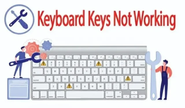 7 nejlepších způsobů, jak opravit nefunkční klávesy na klávesnici