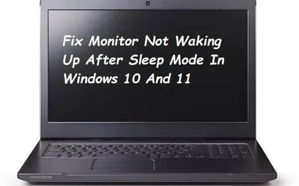 8 виправлень. Монітор не виходить із режиму сну в Windows