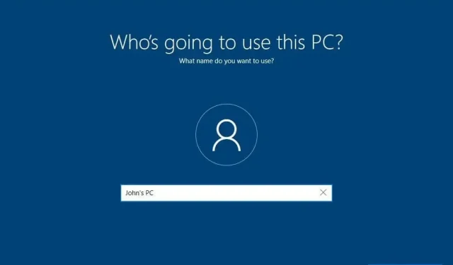 2 melhores maneiras de configurar o Windows 10 sem uma conta da Microsoft