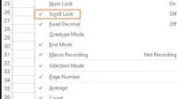 Дізнайтеся, як заблокувати та розблокувати Scroll Lock у Excel
