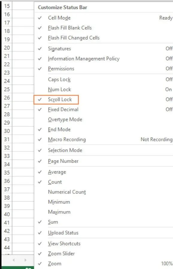 Learn How to Lock and Unlock Scroll Lock in Excel