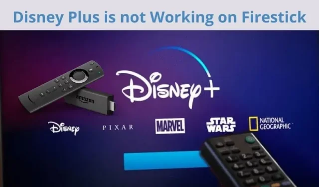 Disney Plus가 Firestick과 작동하지 않음(상위 11개 수정 사항)