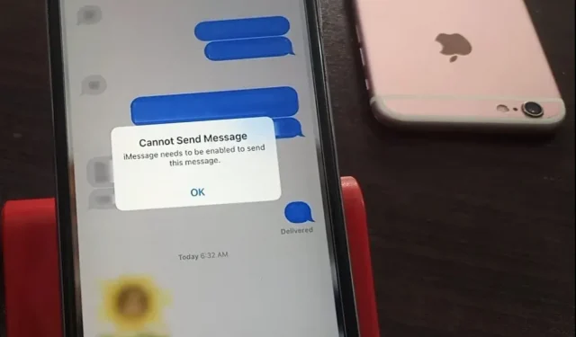 14 rettelser: Du skal aktivere iMessage for at sende denne besked