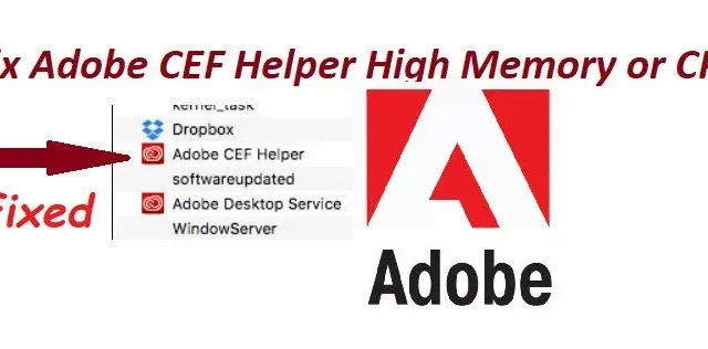 5 rettelser: Adobe CEF Helper High Memory eller CPU 