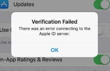 7 Fixes: “An error occurred while connecting to the Apple ID server” verification failed