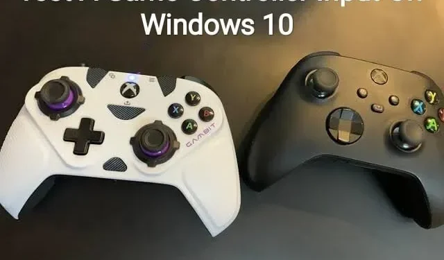 Comment calibrer et tester l’entrée du contrôleur de jeu dans Windows 10