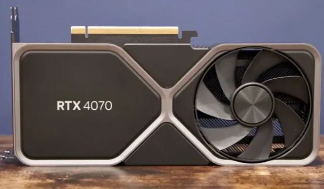 RTX 4070 apžvalga: puikus GPU, norintis grafikos plokštės