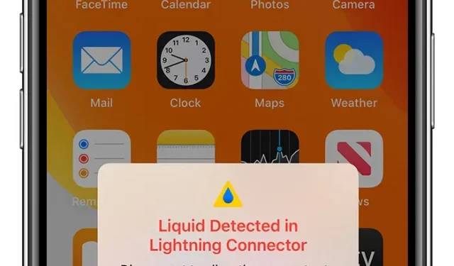 Há líquido no conector Lightning? 7 melhores correções!
