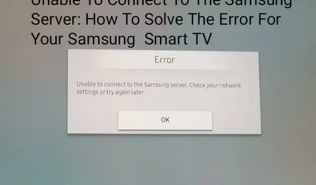 15 correções: não é possível conectar ao servidor Samsung