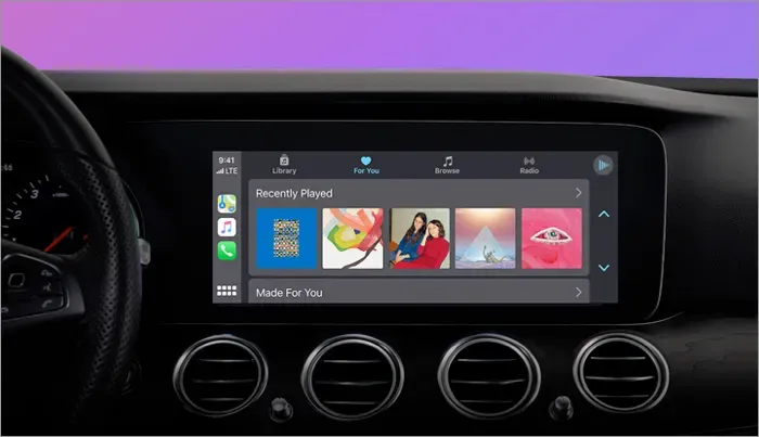 Использование Apple Music в автомобиле