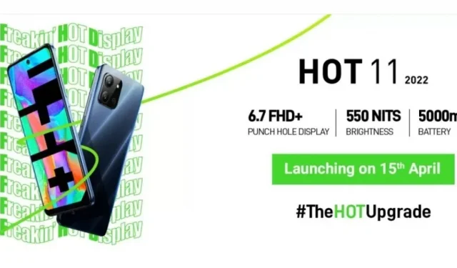 Infinix Hot 11 2022 erscheint am 15. April; Spezifikationen finden Sie in der Flipkart-Liste