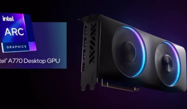 Intel Arc A770 GPU kommer til salg den 12. oktober for $329.