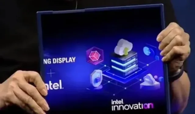 Intel y Samsung presentaron un prototipo de PC con pantalla extensible