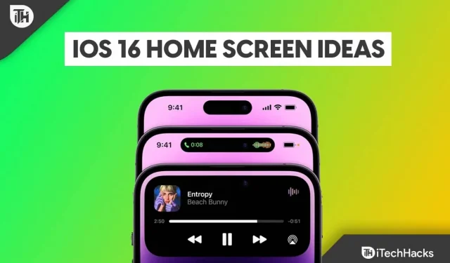 iOS 16 2022 Hjemmeskærm Æstetiske ideer | iPhone-låseskærmmodeller